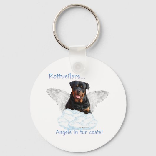 Rottweiler Angel-Sleutelhanger Sleutelhanger (Voorkant)