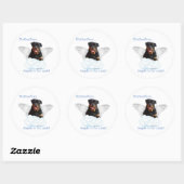 Rottweiler Angel Sticker (Vel)