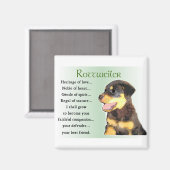 Rottweiler Art-cadeaus Magneet (Voorkant / Achterkant)