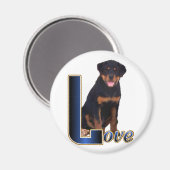 Rottweiler Art-cadeaus Magneet (Voorkant / Achterkant)