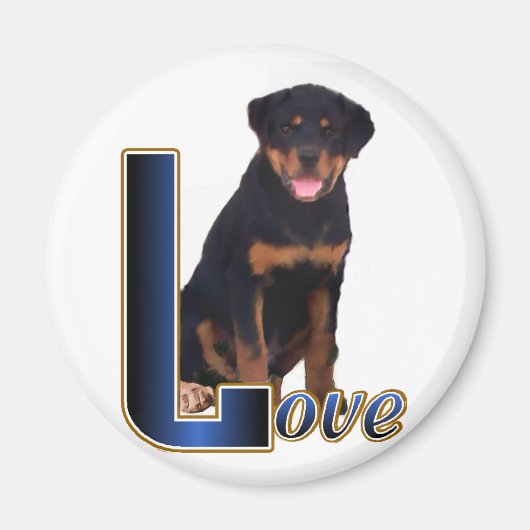 Rottweiler Art-cadeaus Magneet (Voorkant)