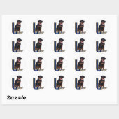 Rottweiler Art-cadeaus Ronde Sticker (Vel)