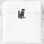 Rottweiler Art-cadeaus Ronde Sticker (Tas)