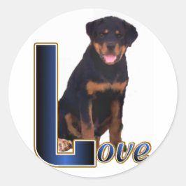Rottweiler Art-cadeaus Ronde Sticker