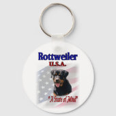 Rottweiler Art-cadeaus Sleutelhanger (Voorkant)