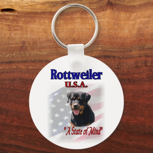 Rottweiler Art-cadeaus Sleutelhanger (Voorkant)
