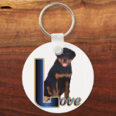 Rottweiler Art-cadeaus Sleutelhanger (Voorkant)