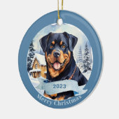 Rottweiler Art Dog Pet Keramisch Ornament (Links)