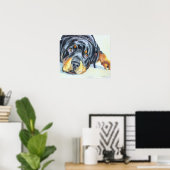 Rottweiler Art Print (Thuiskantoor)