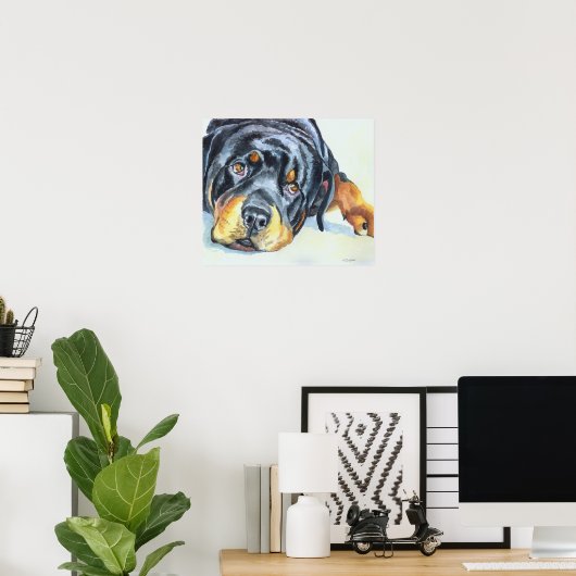 Rottweiler Art Print (Thuiskantoor)