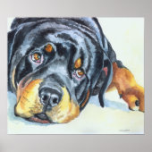 Rottweiler Art Print (Voorkant)