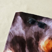 Rottweiler Artistic Pet Portait Strandlaken (In situ)