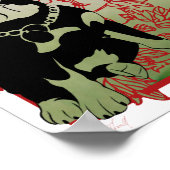 Rottweiler Asian Geïnspireerde illustratie Poster (Hoek)