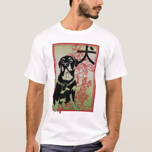 Rottweiler Asian Geïnspireerde illustratie T-shirt