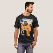 Rottweiler Astronaut Proud Patriotic T-shirt (Voorkant volledig)