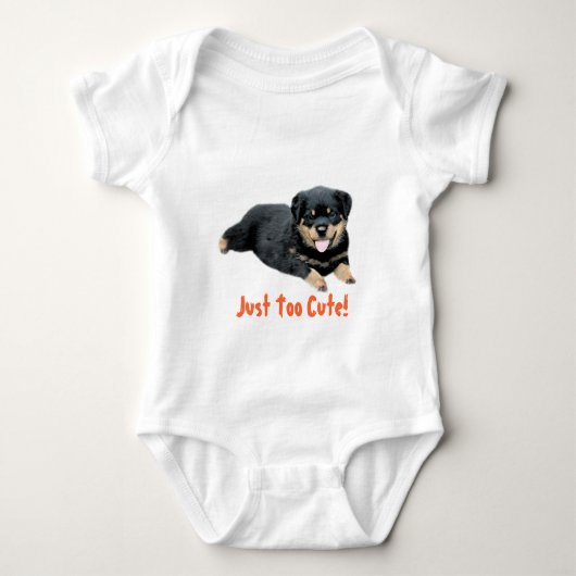 Rottweiler Baby Creeper Romper (Voorkant)