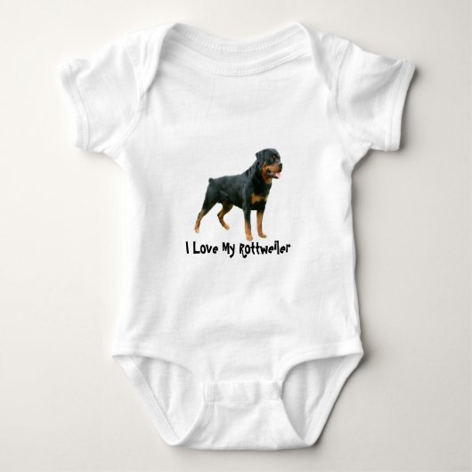 Rottweiler Baby Creeper Romper (Voorkant)