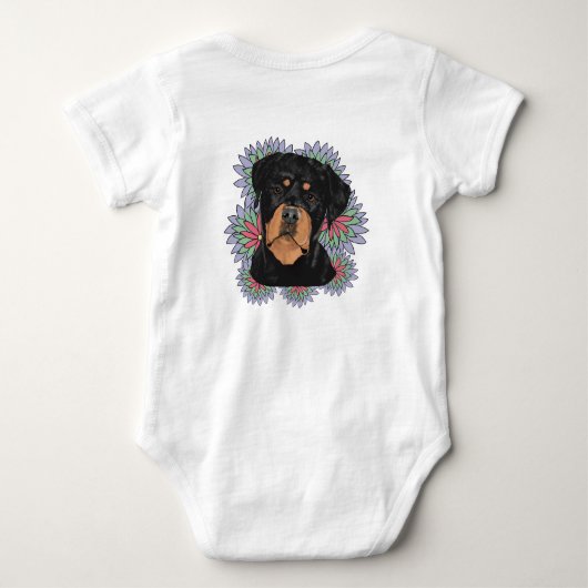 Rottweiler-baby Romper (Achterkant)
