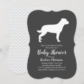 Rottweiler Baby shower Genderneutrale rottie Kaart (Voorkant / Achterkant)