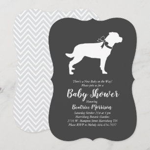 Rottweiler Baby shower Genderneutrale rottie Kaart