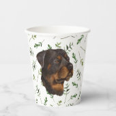 Rottweiler Baby shower Waterverf Thema Papieren Bekers (Voorkant)