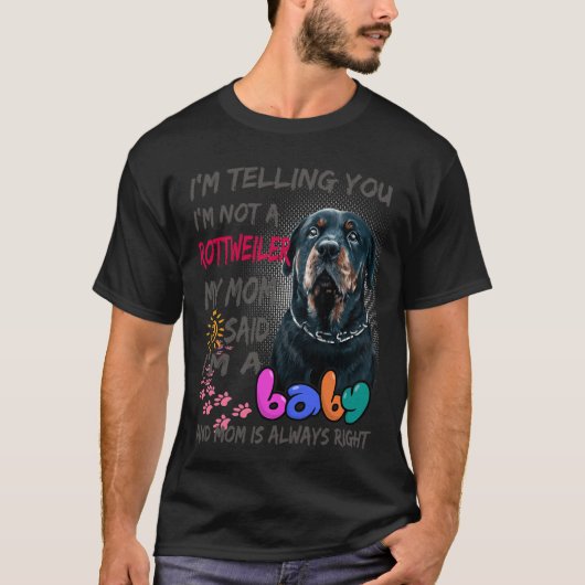 Rottweiler Baby T-shirt (Voorkant)