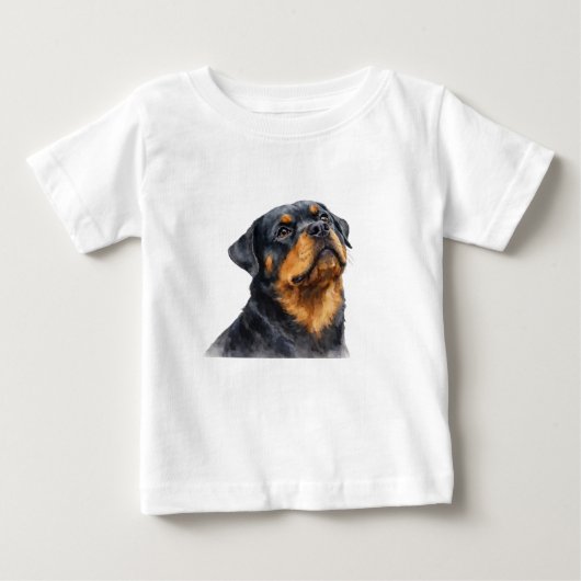 Rottweiler Baby T-shirt Kleding (Voorkant)