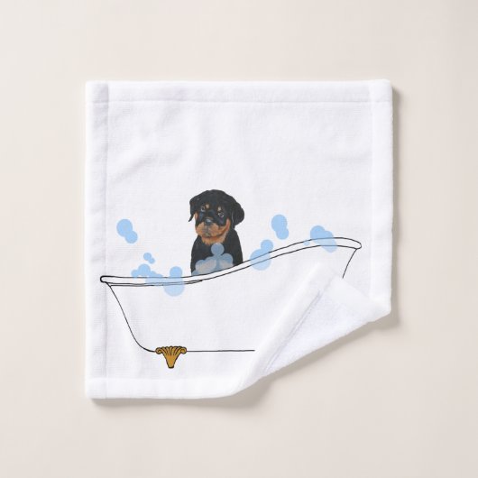 Rottweiler  bad handdoek (Wasdoekje)