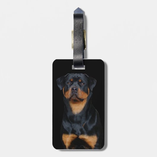 Rottweiler   bagagelabel (Achterkant verticaal)