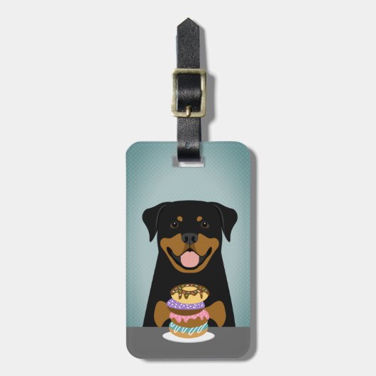 Rottweiler-Bagagelabels Bagagelabel (Voorkant verticaal)