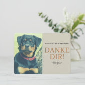 Rottweiler Bedankkaart (Staand voorkant)