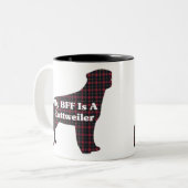 Rottweiler BFF-Mok Tweekleurige Koffiemok (Voorkant links)