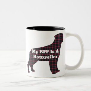 Rottweiler BFF-Mok Tweekleurige Koffiemok