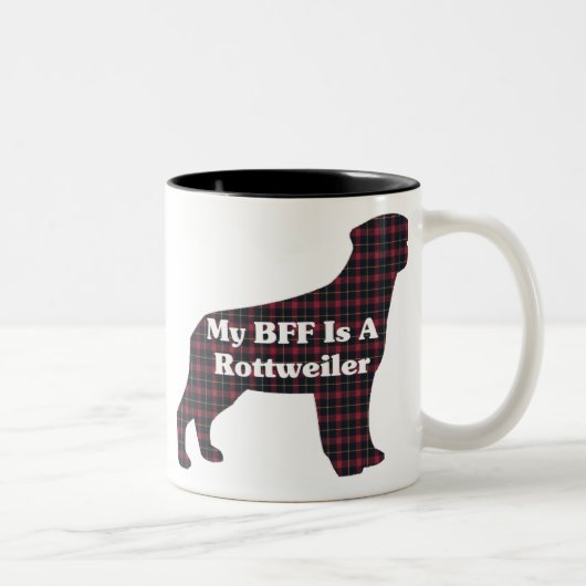 Rottweiler BFF-Mok Tweekleurige Koffiemok (Rechts)