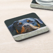 Rottweiler Bier Onderzetter (Linkerzijde)