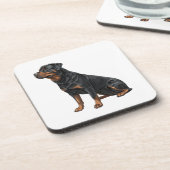 Rottweiler Bier Onderzetter (Linkerzijde)