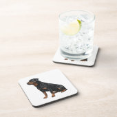 Rottweiler Bier Onderzetter (Rechterzijde)