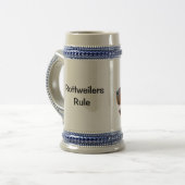 Rottweiler Bierpul (Voorkant links)