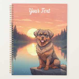 Rottweiler bij het meer planner