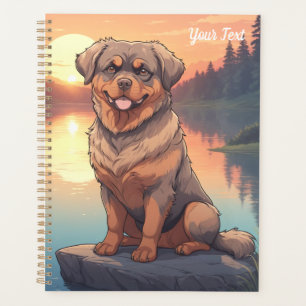 Rottweiler bij het meer planner