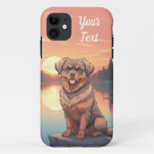 Rottweiler bij Lake Case-Mate iPhone Case (Achterkant)