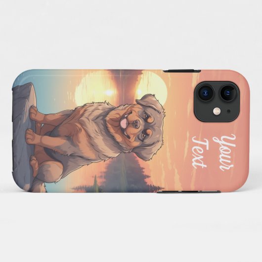 Rottweiler bij Lake Case-Mate iPhone Case (Achterkant (horizontaal))