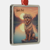 Rottweiler bij Lake Metalen Ornament (Rechts)