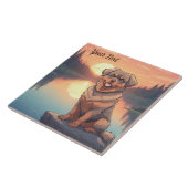 Rottweiler bij Lake Tegeltje (Zijkant)