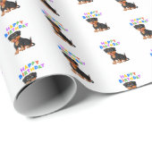 Rottweiler Birthday Cadeaupapier (Rol Hoek)