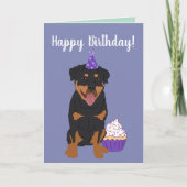 Rottweiler Birthday Kaart (Voorkant)