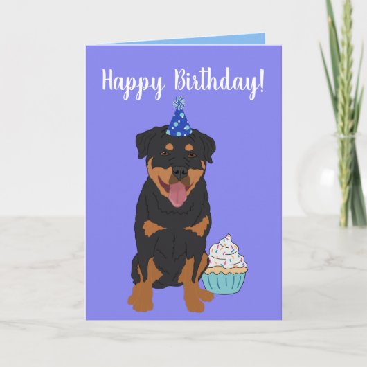 Rottweiler Birthday Kaart (Voorkant)