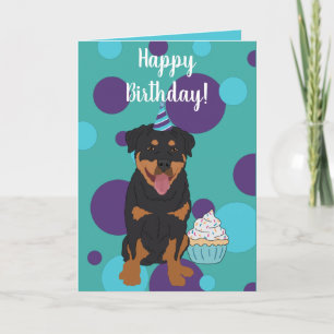 Rottweiler Birthday Kaart