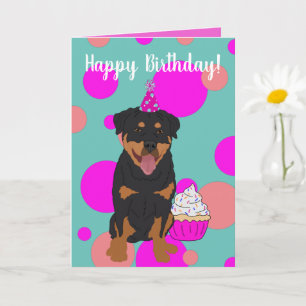 Rottweiler Birthday Kaart