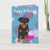Rottweiler Birthday Kaart (Voorkant)